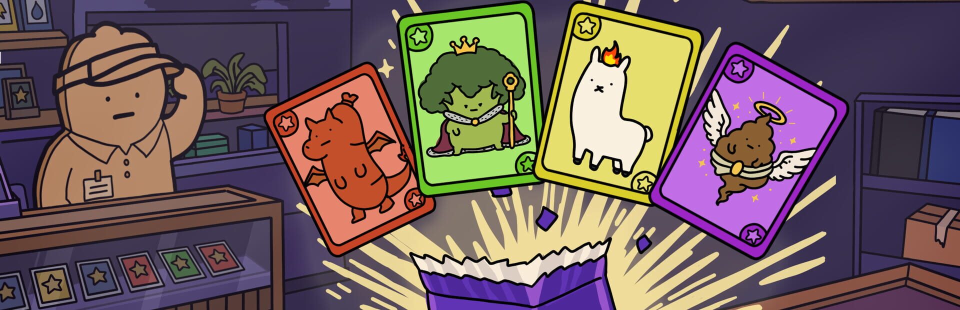 Grombo Card Shop Tycoon · 宣传原画