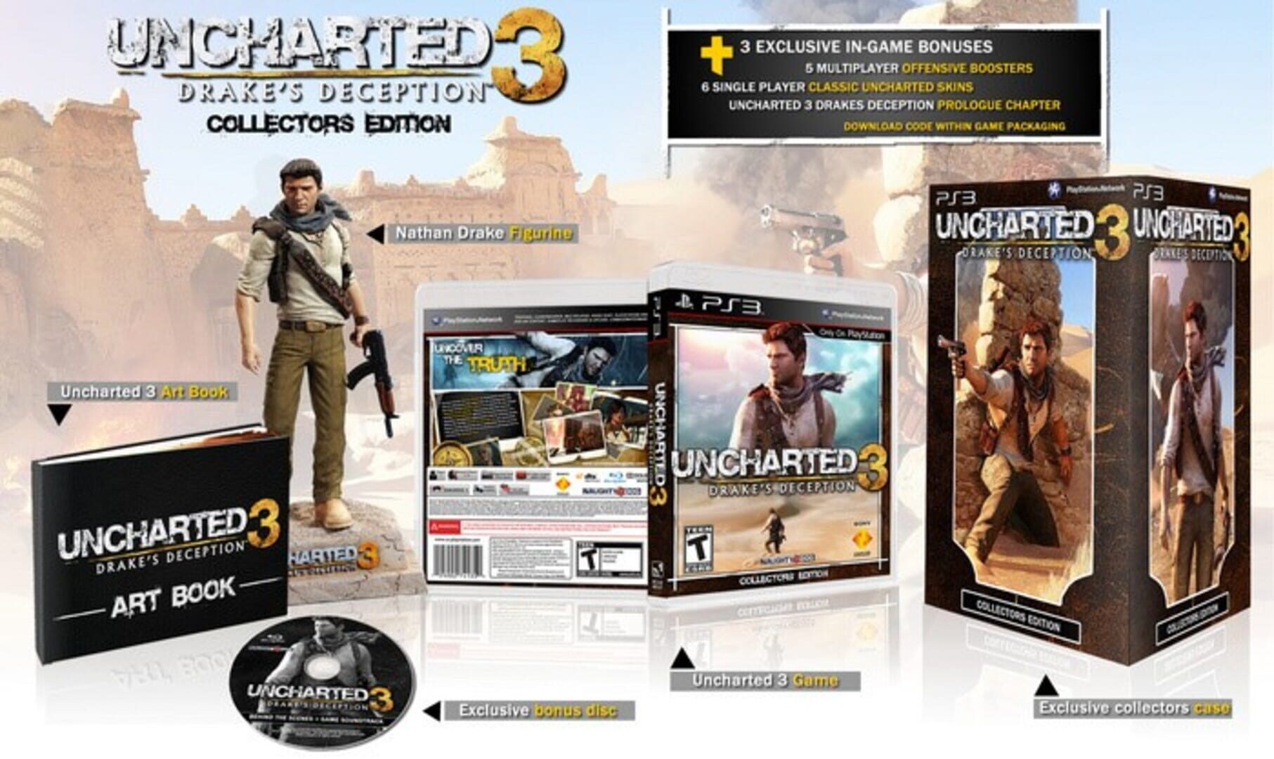 Arte - Uncharted 3: Drake's Deception - Collector's Edition