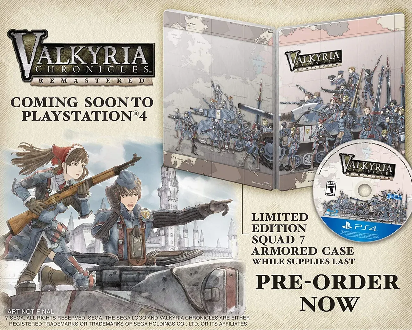 Valkyria Chronicles: Remastered - Steelbook Edition