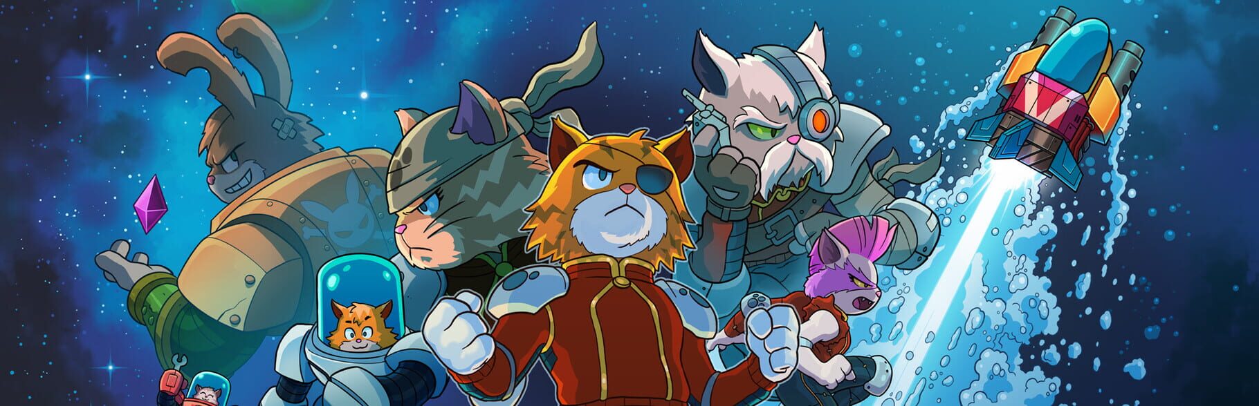 Astro Aqua Kitty artwork