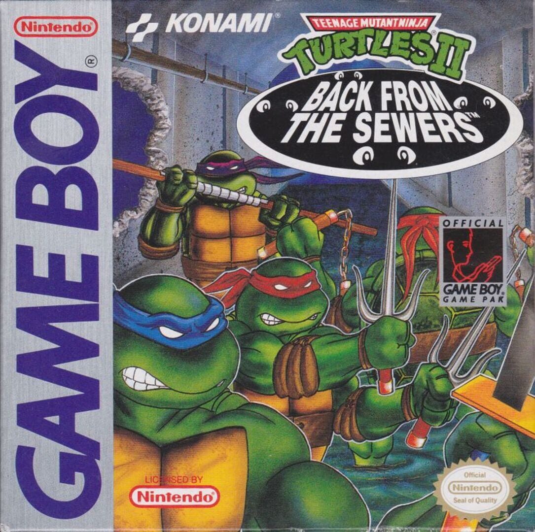 Teenage Mutant Ninja Turtles II: Back from the Sewers artwork