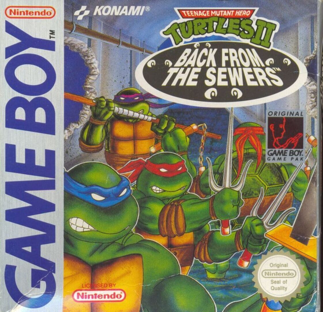 Teenage Mutant Ninja Turtles II: Back from the Sewers artwork