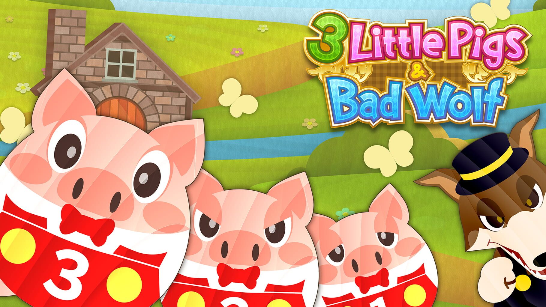 3 Little Pigs & Bad Wolf artwork