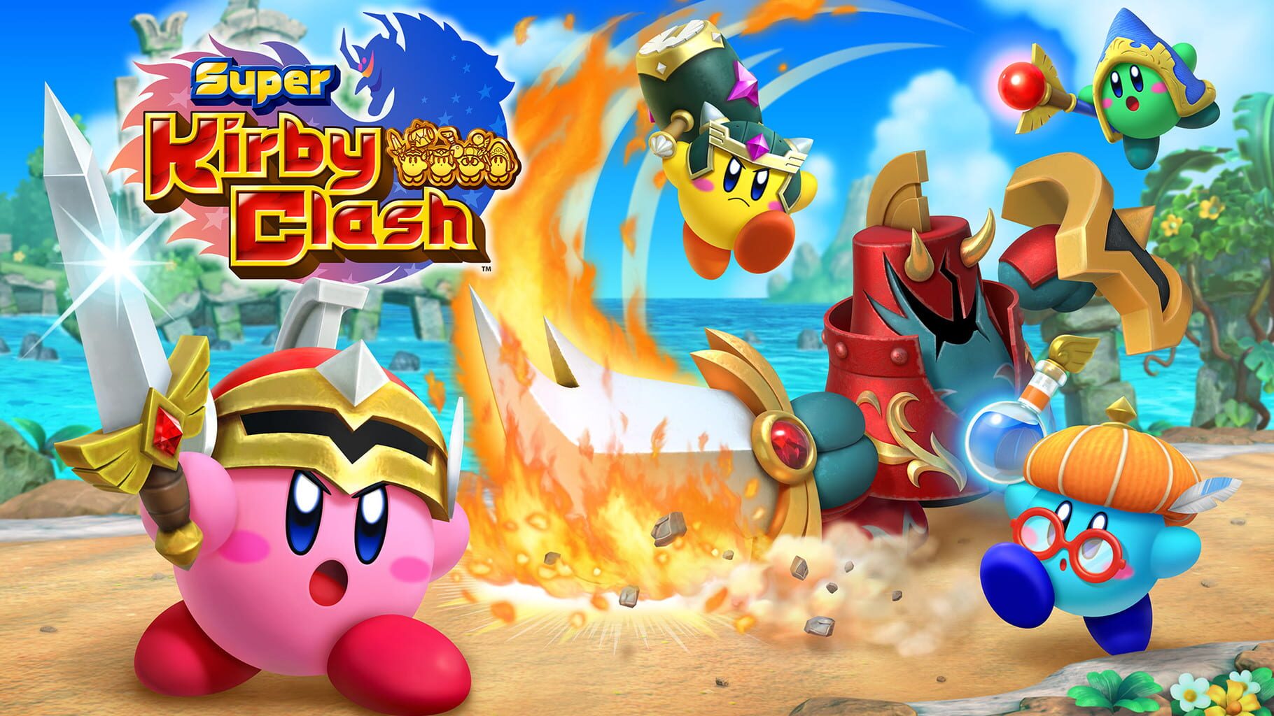 Super Kirby Clash artwork
