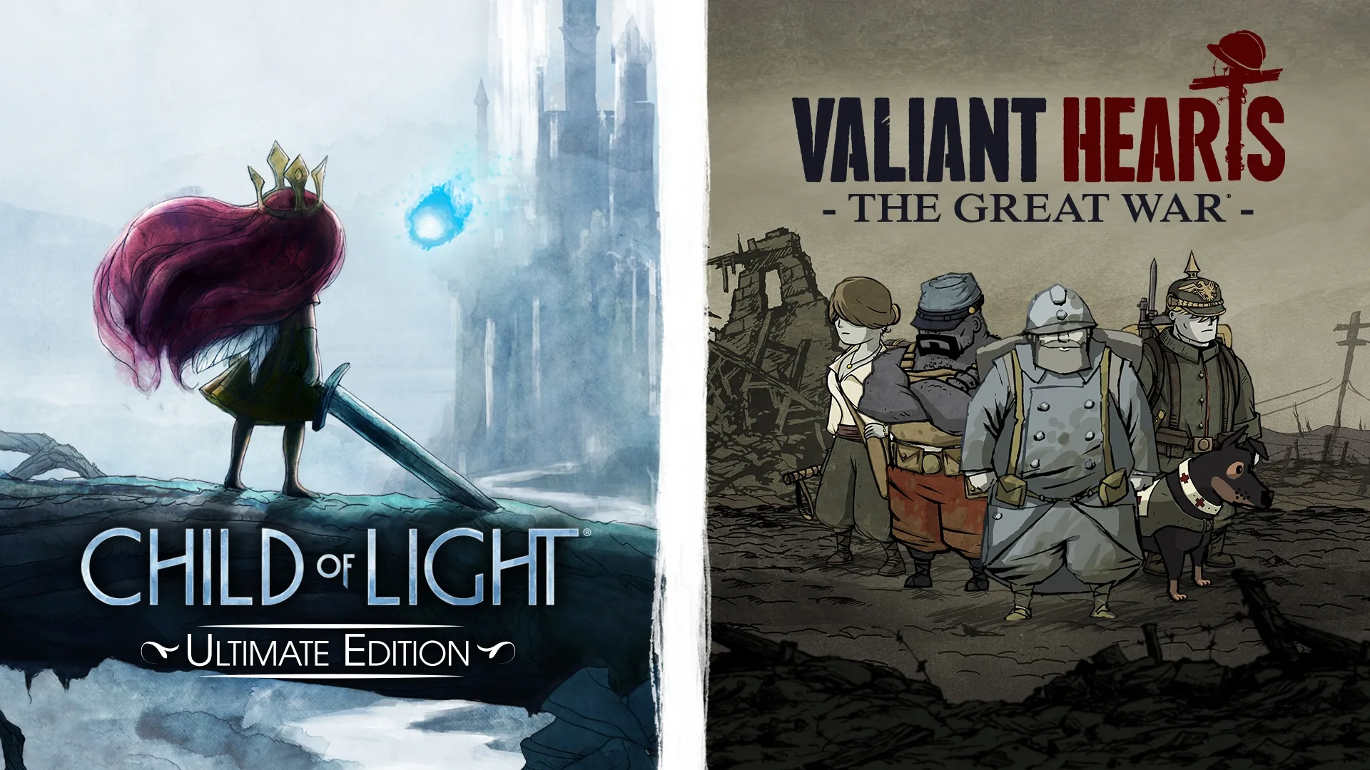 Child of Light: Ultimate Edition + Valiant Hearts: The Great War