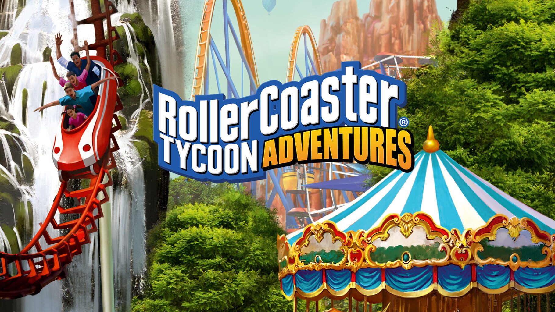 RollerCoaster Tycoon Adventures artwork