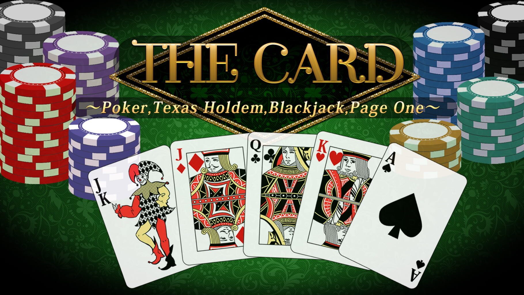 THE Card: Poker, Texas hold 'em, Blackjack and Page One artwork