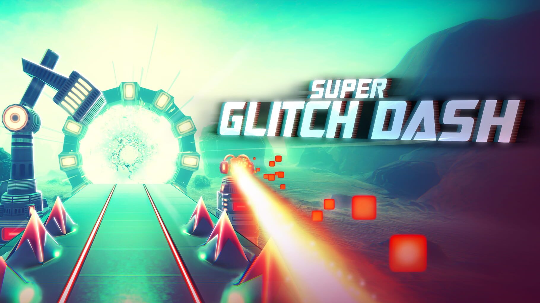 Super Glitch Dash artwork