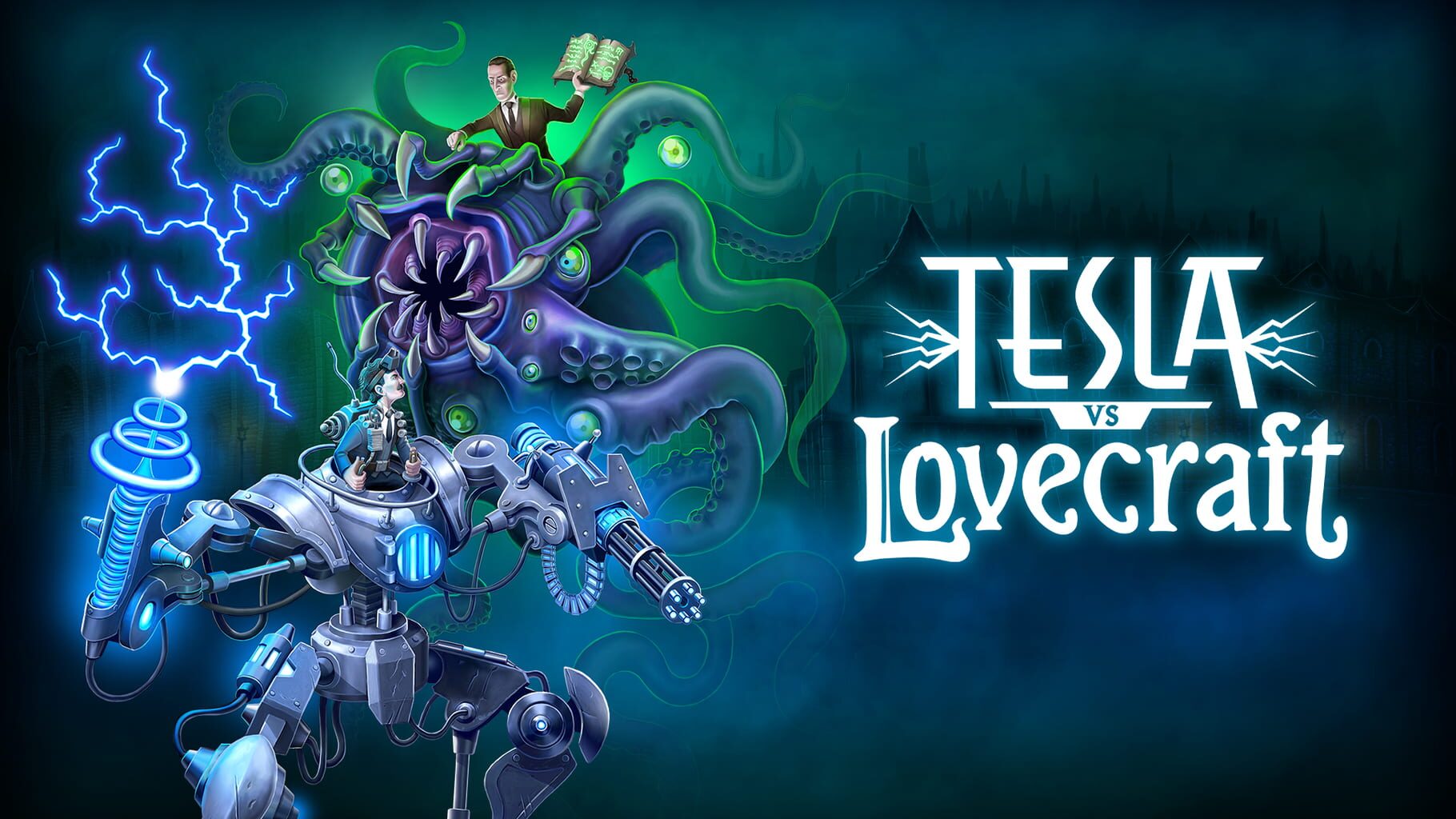 Arte - Tesla vs. Lovecraft