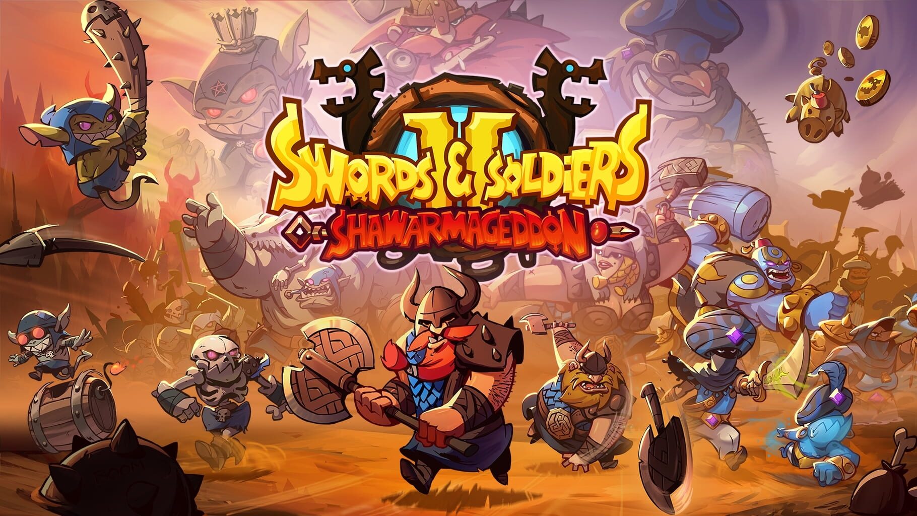 Swords & Soldiers II: Shawarmageddon artwork