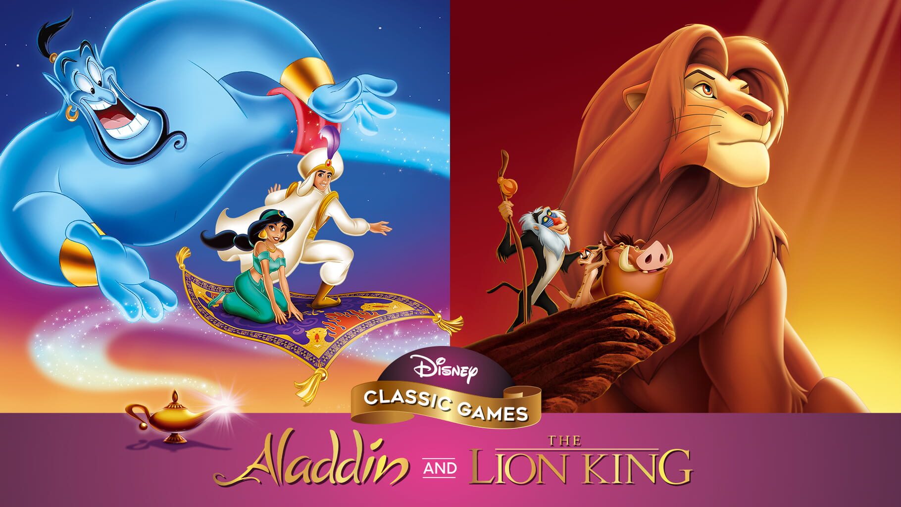Disney Classic Games: Aladdin and The Lion King artwork
