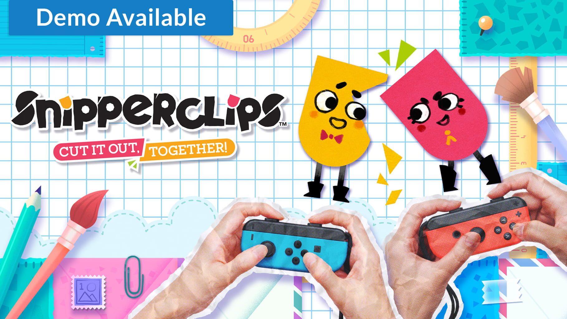Snipperclips: Cut It Out, Together! artwork
