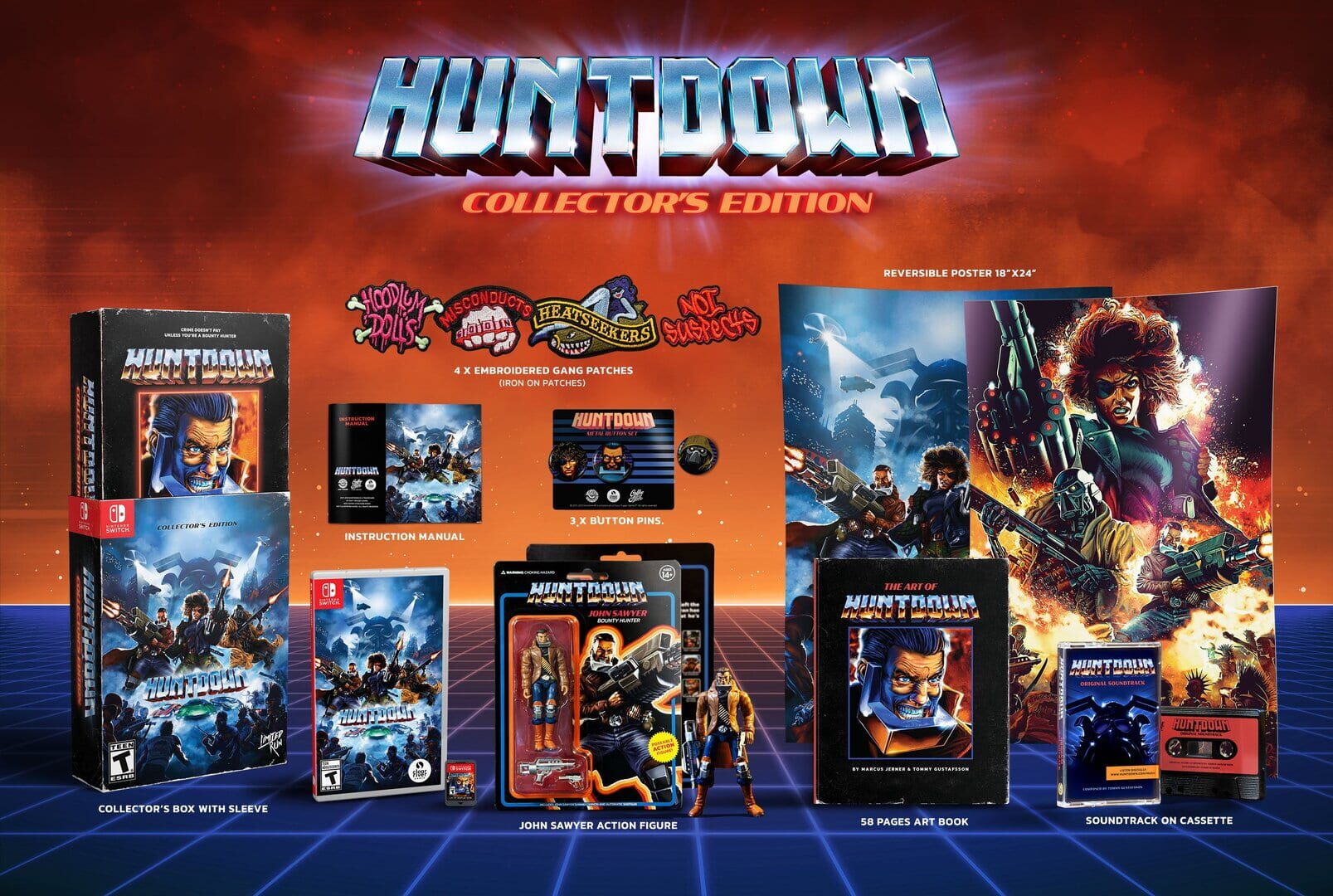 Huntdown: Collector's Edition artwork