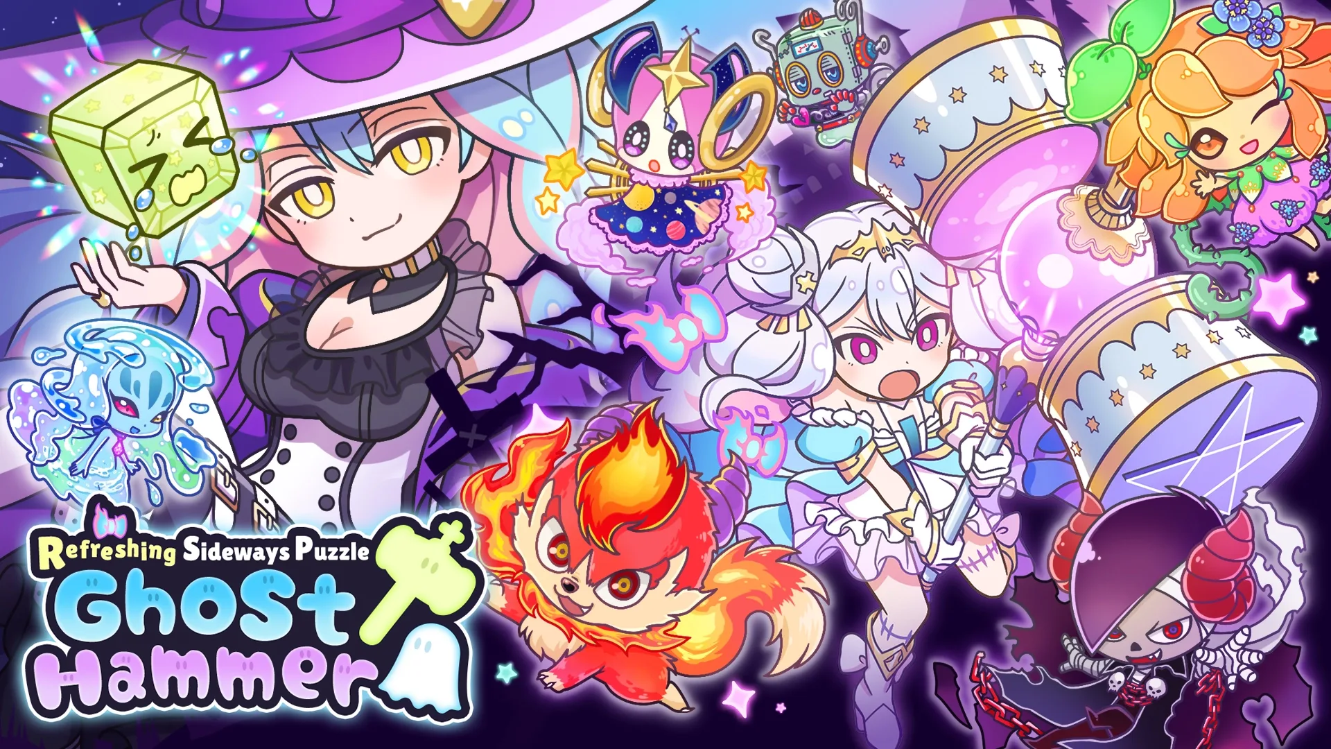 Refreshing Sideways Puzzle Ghost Hammer