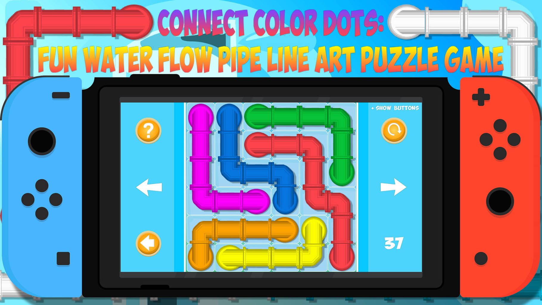 Connect Color Dots: Fun Water Flow Pipe Line Art Puzzle Game artwork