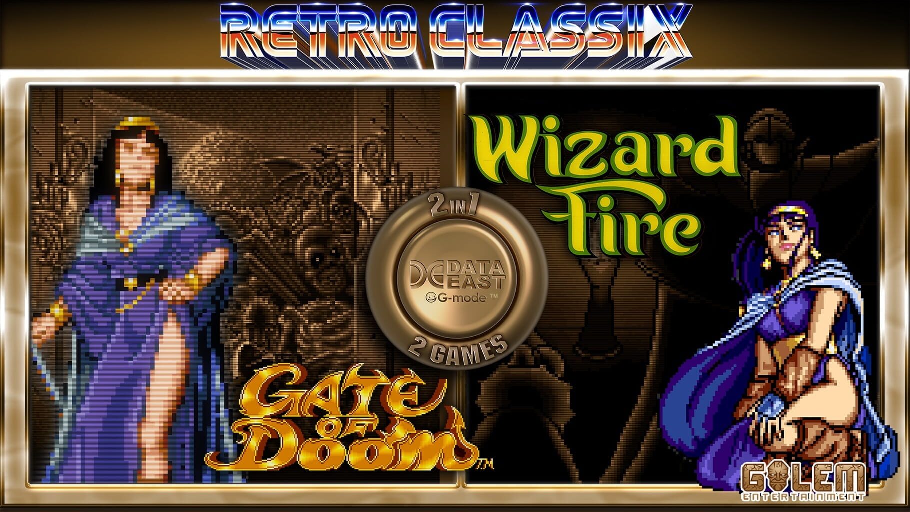 Retro Classix 2-in-1 Pack: Gate of Doom & Wizard Fire artwork