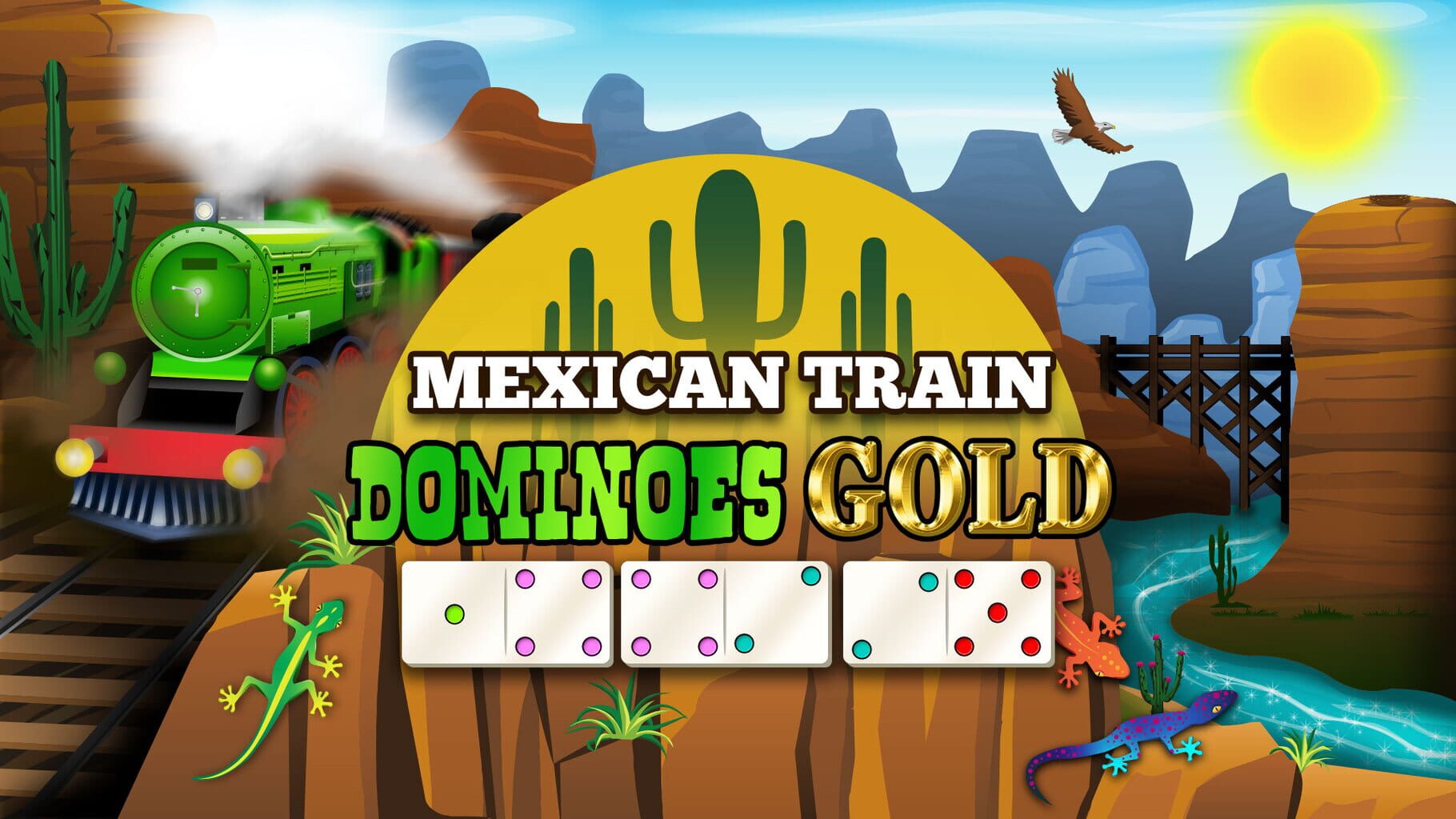 Mexican Train Dominoes Gold artwork