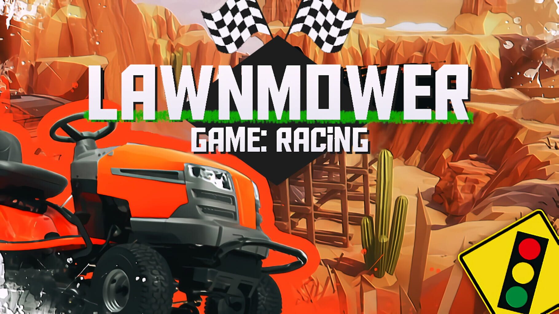 Lawnmower Game: Racing artwork