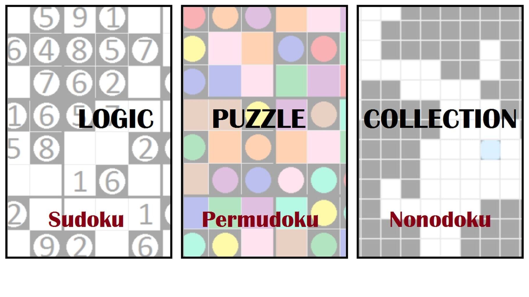 Logic Puzzle Collection: Sudoku, Permudoku, Nonodoku artwork