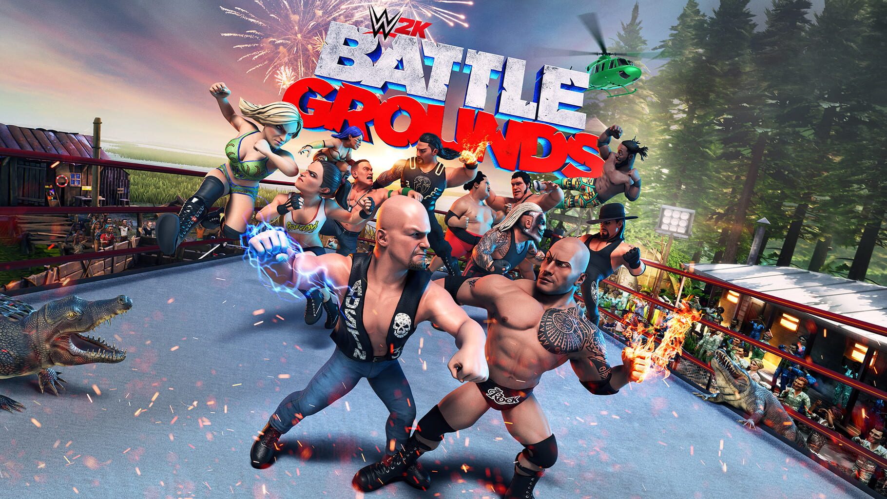 WWE 2K Battlegrounds artwork