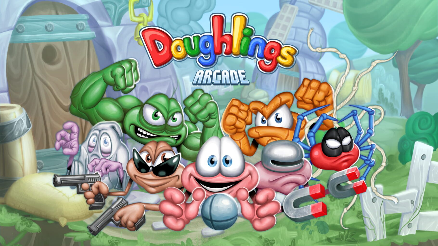 Doughlings: Arcade artwork