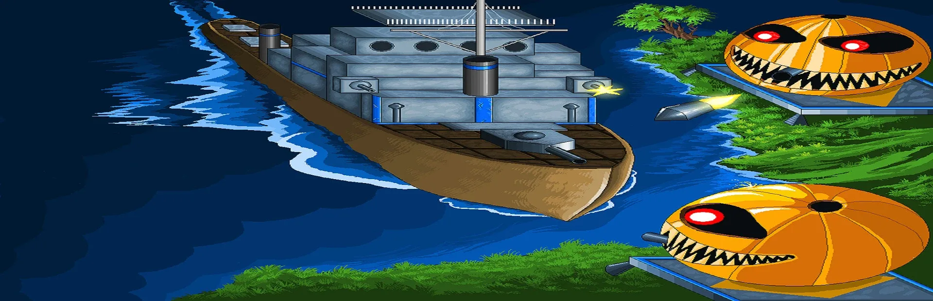 Warships on the Halloween Night