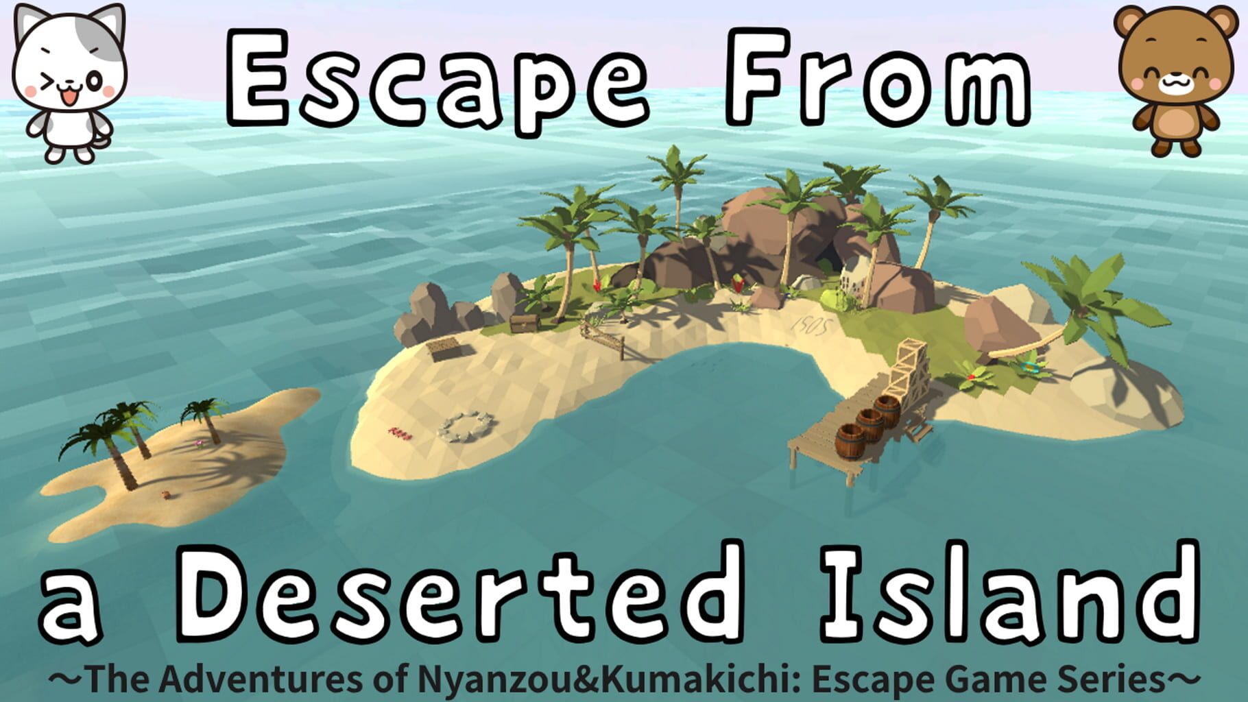 Escape From a Deserted Island: The Adventures of Nyanzou & Kumakichi artwork