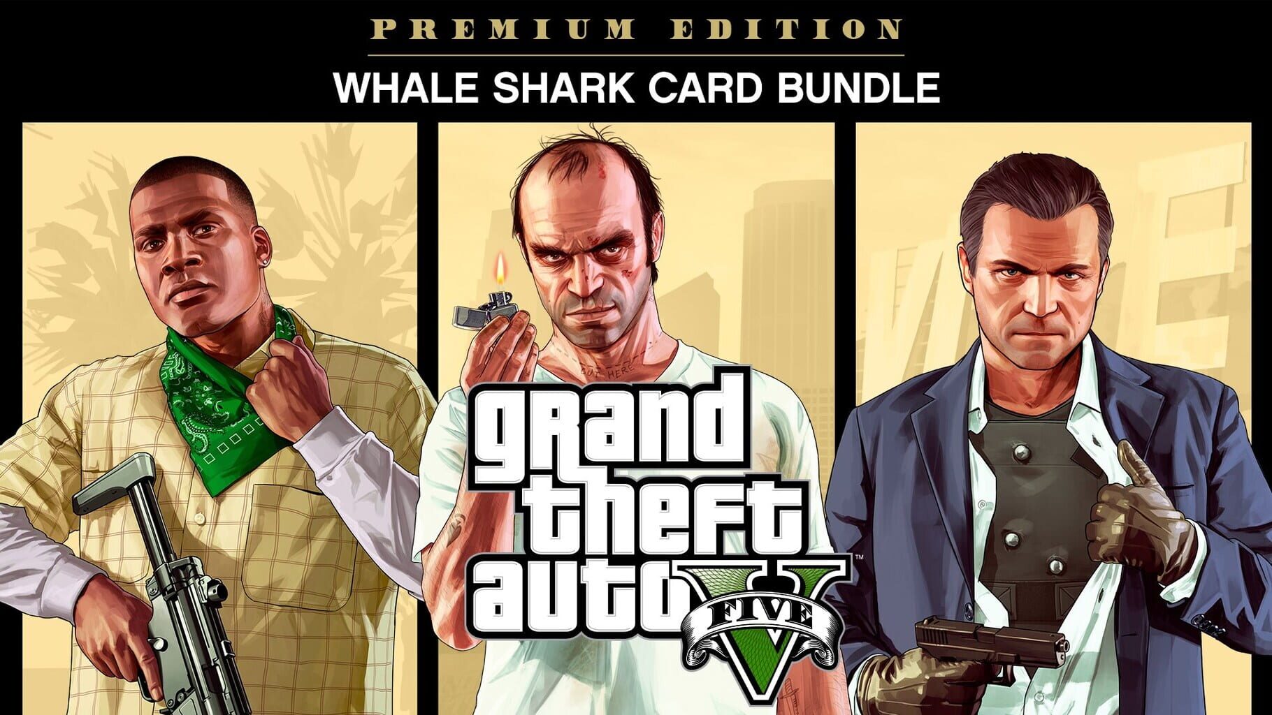 Arte - Grand Theft Auto V: Premium Online Edition & Whale Shark Card Bundle