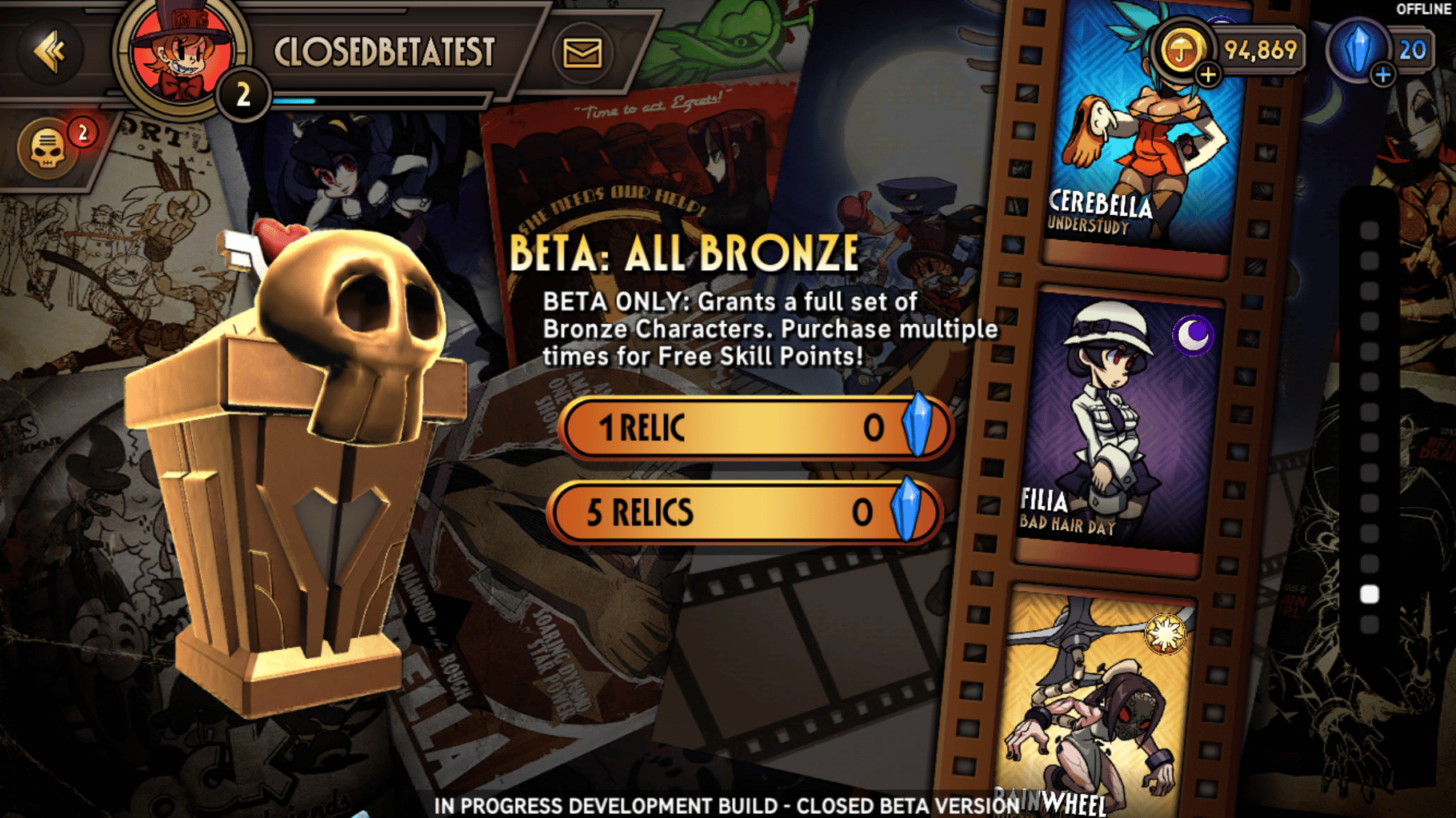 Skullgirls Mobile screenshot