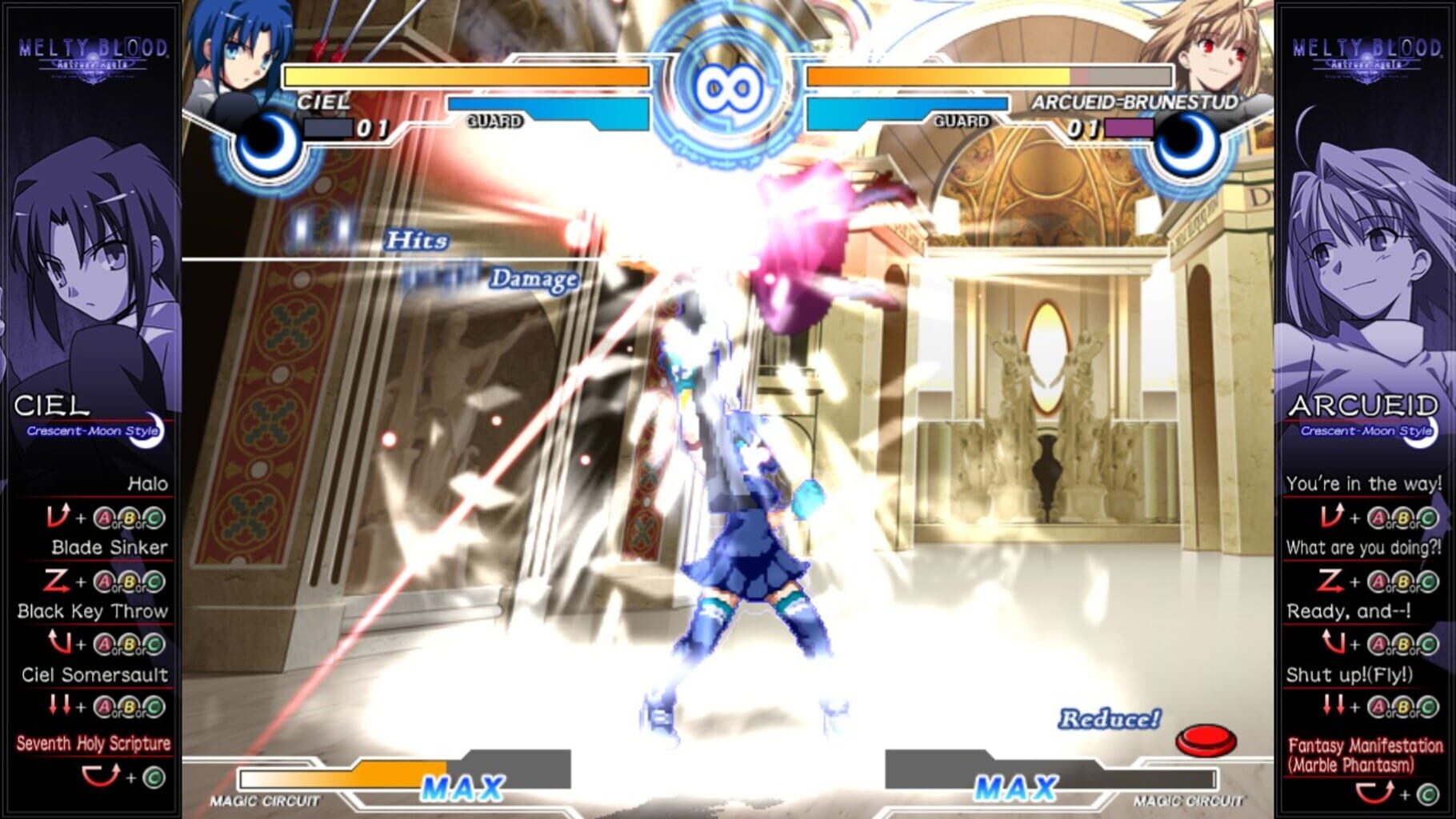 Captura de pantalla - Melty Blood Actress Again Current Code