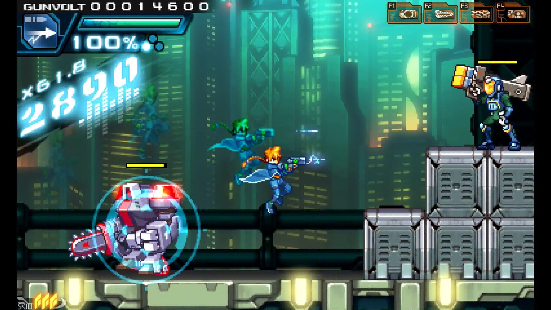 Captura de pantalla - Azure Striker Gunvolt