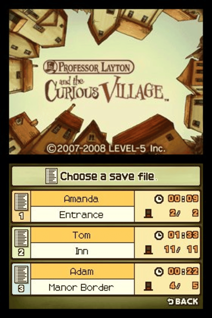 Professor Layton and the Curious Village screenshot