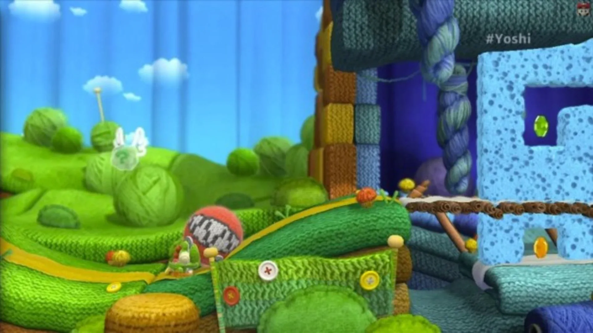 Captura de pantalla - Yoshi's Woolly World