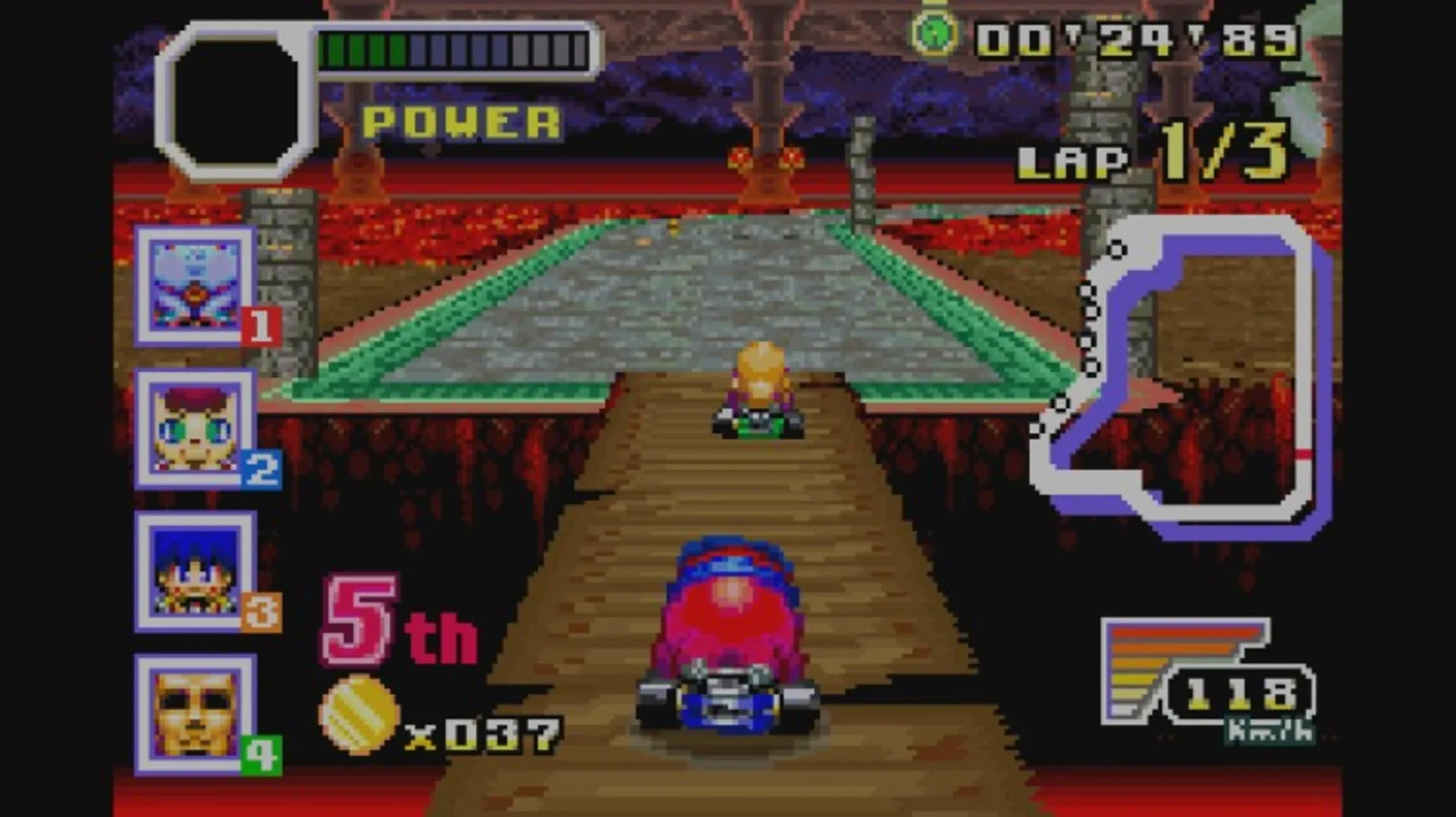 Captura de pantalla - Konami Krazy Racers