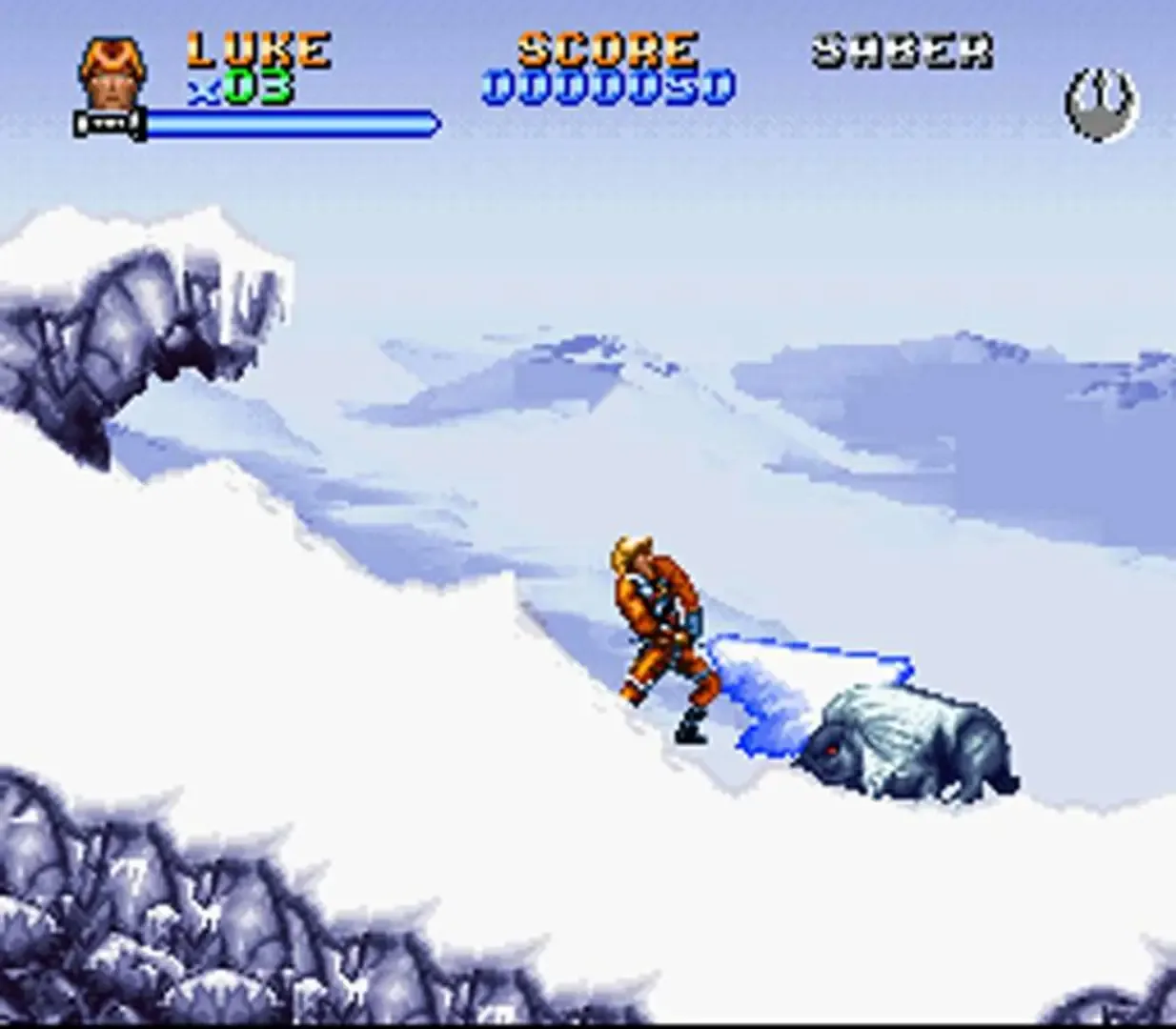 Captura de pantalla - Super Star Wars: The Empire Strikes Back