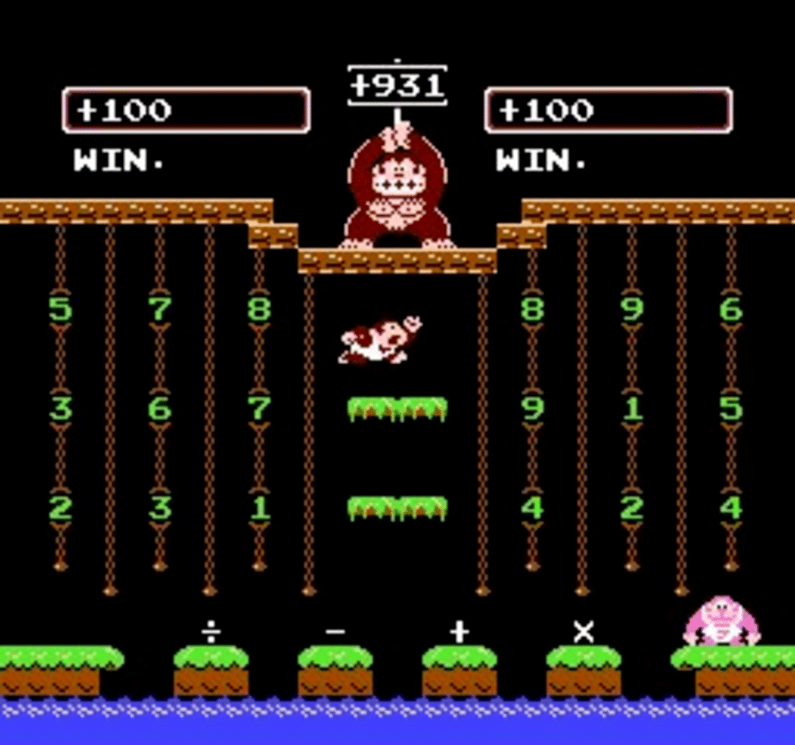 Donkey Kong Jr. Math screenshot