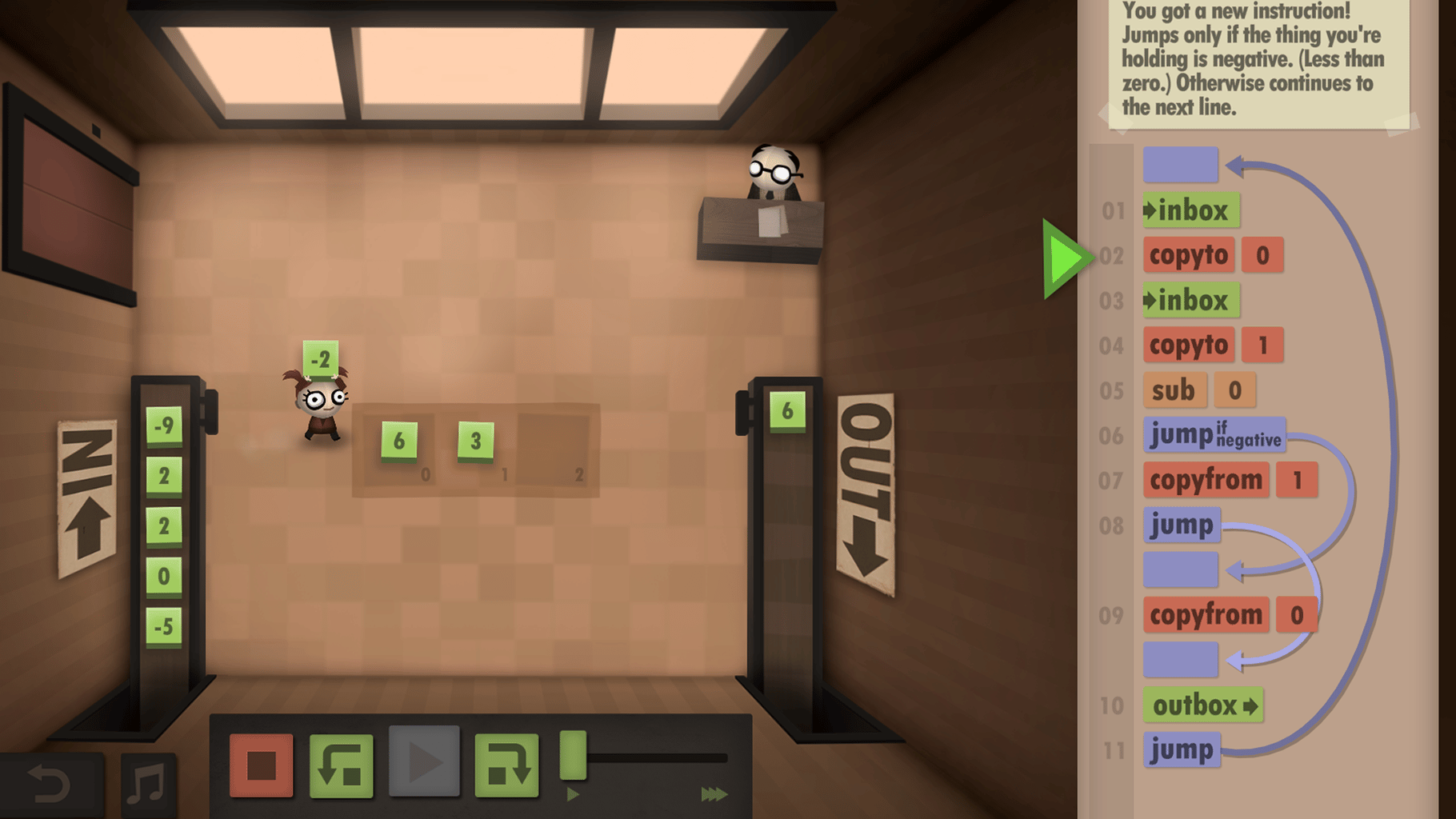 Human Resource Machine screenshot