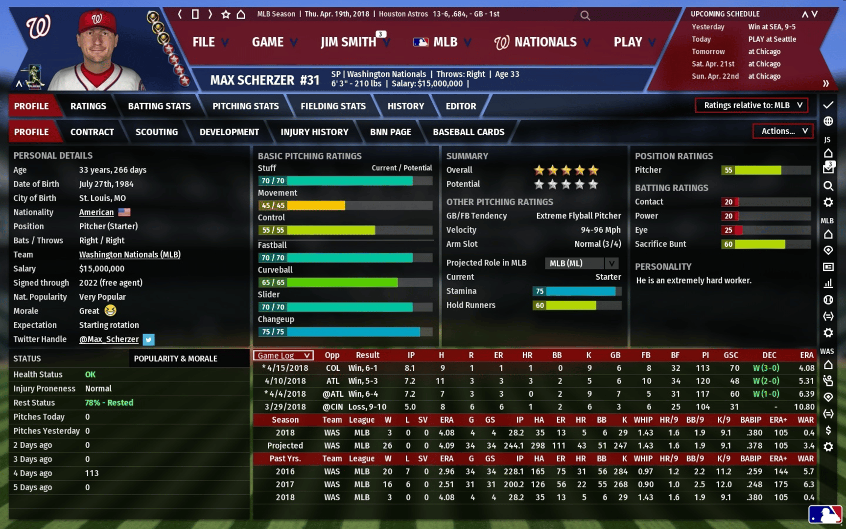 Out of the Park Baseball 19 screenshot