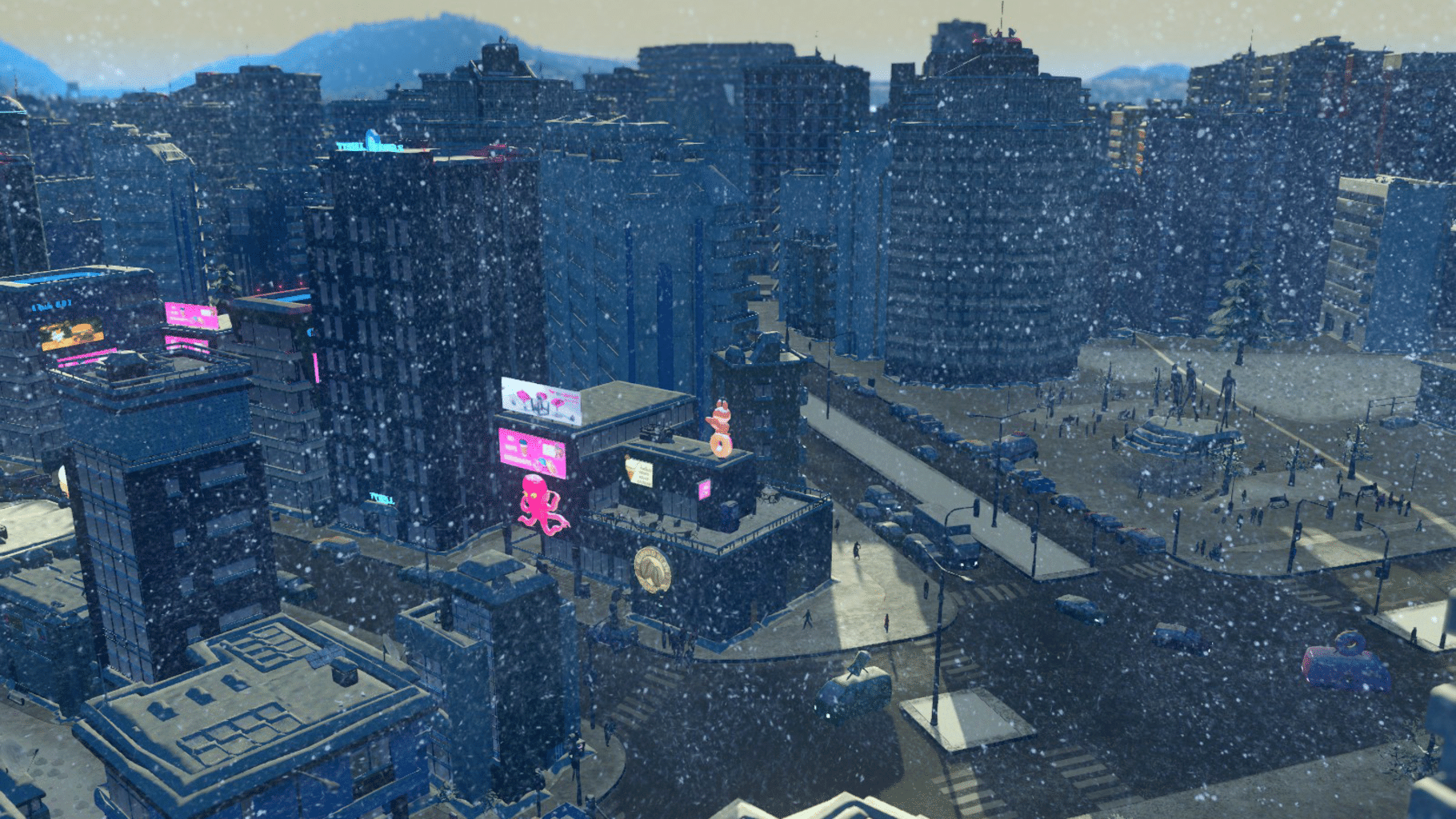 Cities: Skylines - Snowfall screenshot