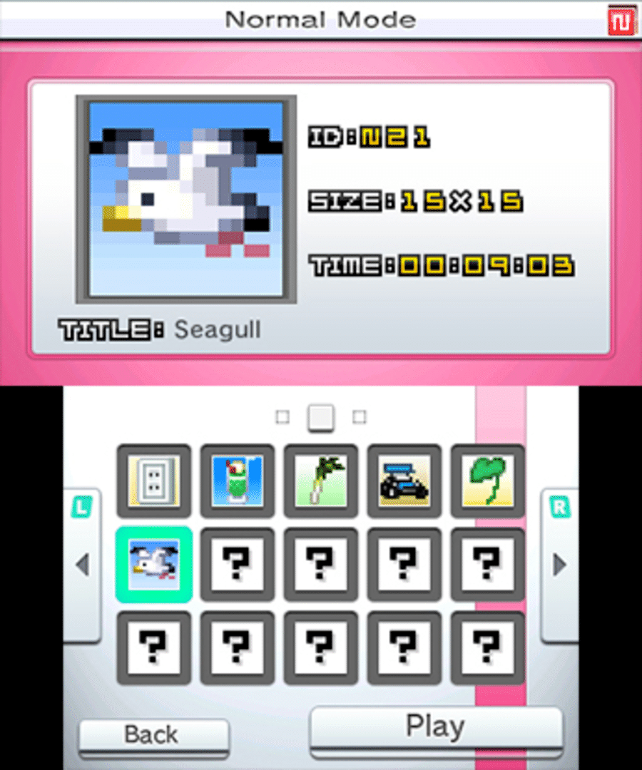 Picross e3 screenshot