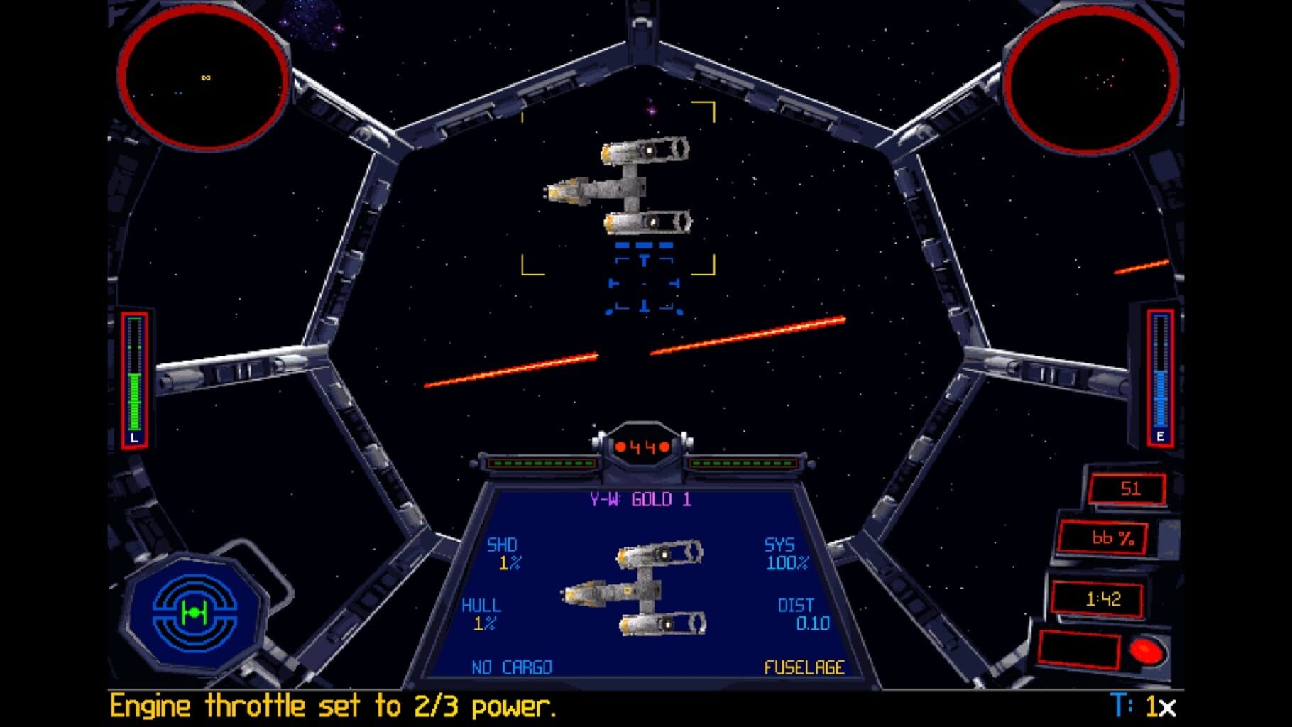 Captura de pantalla - Star Wars: TIE Fighter - Special Edition