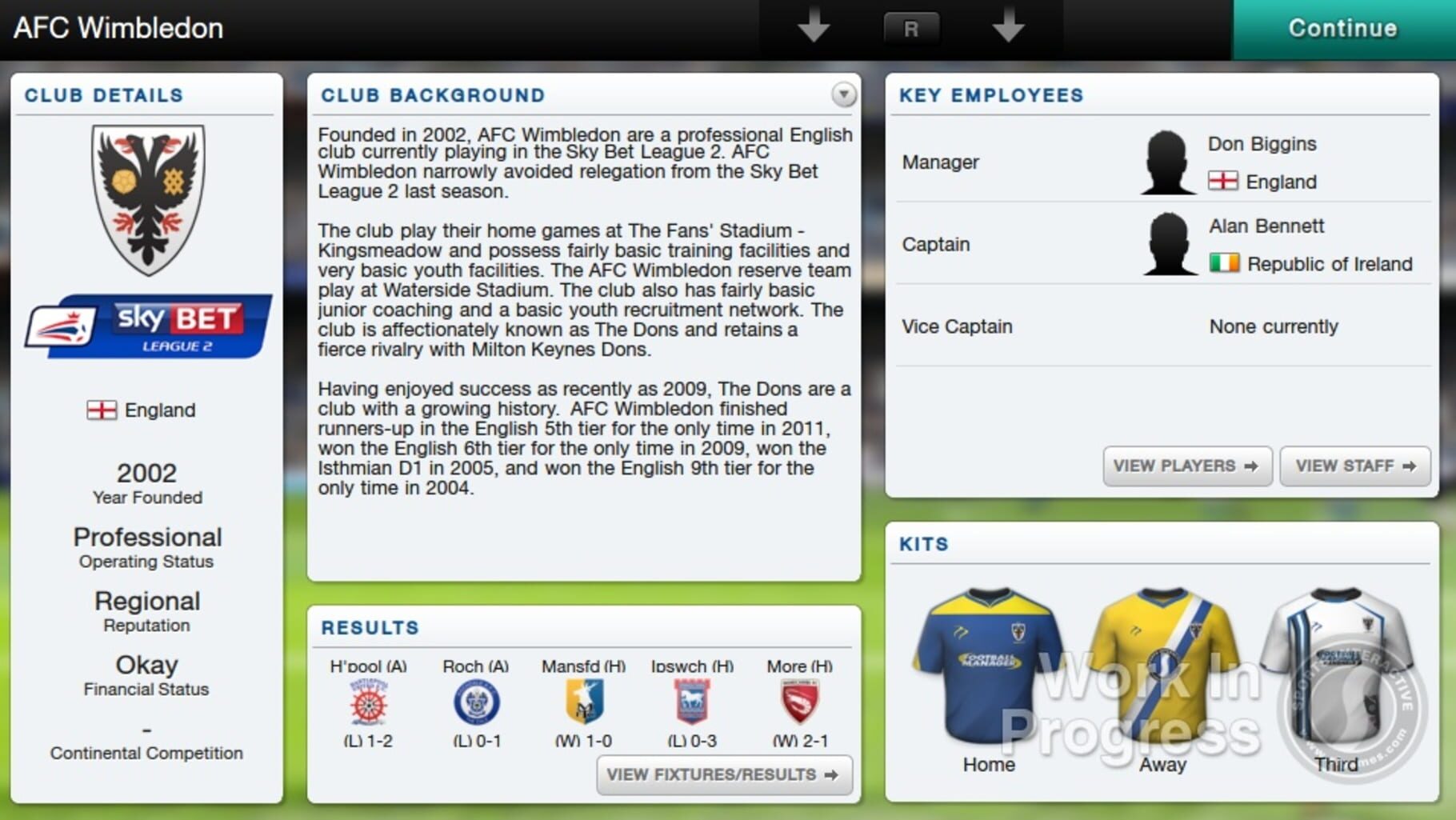 Captura de pantalla - Football Manager Classic 2014