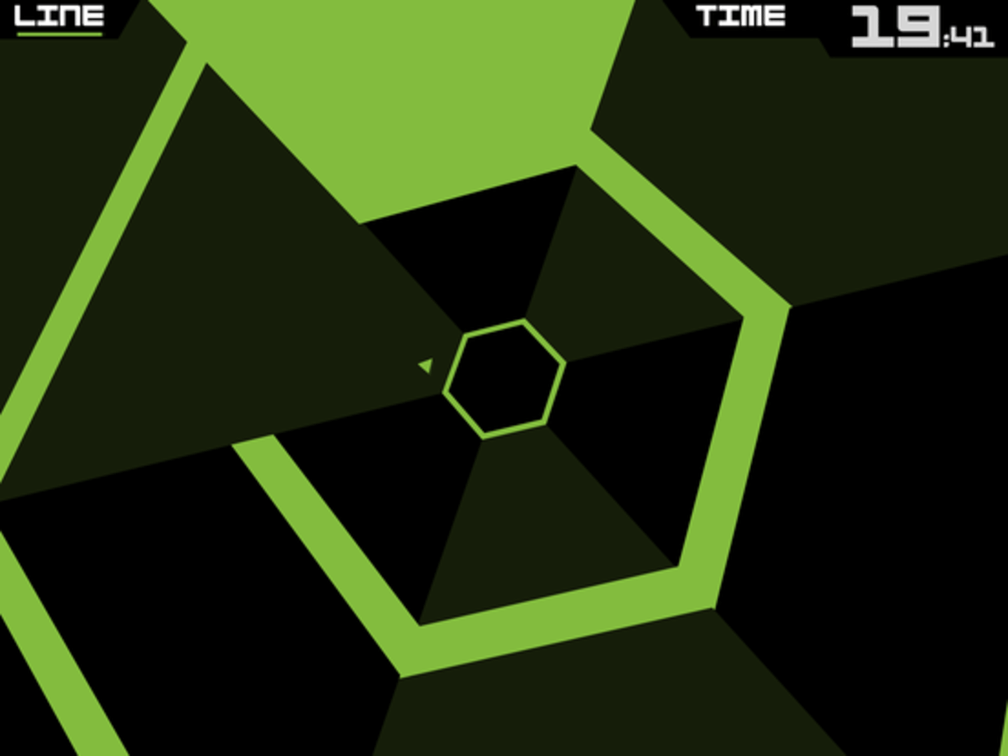 Super Hexagon screenshot