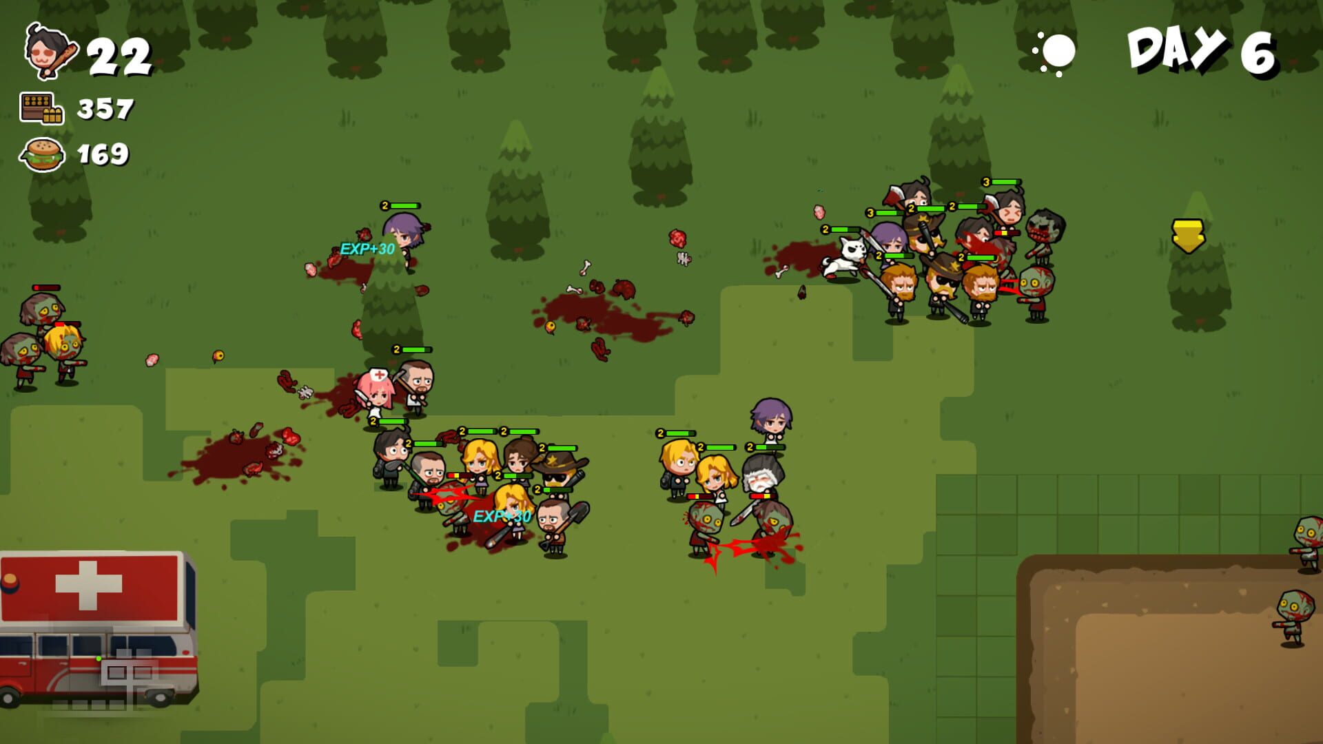 Run!ZombieFoods! - Screenshot