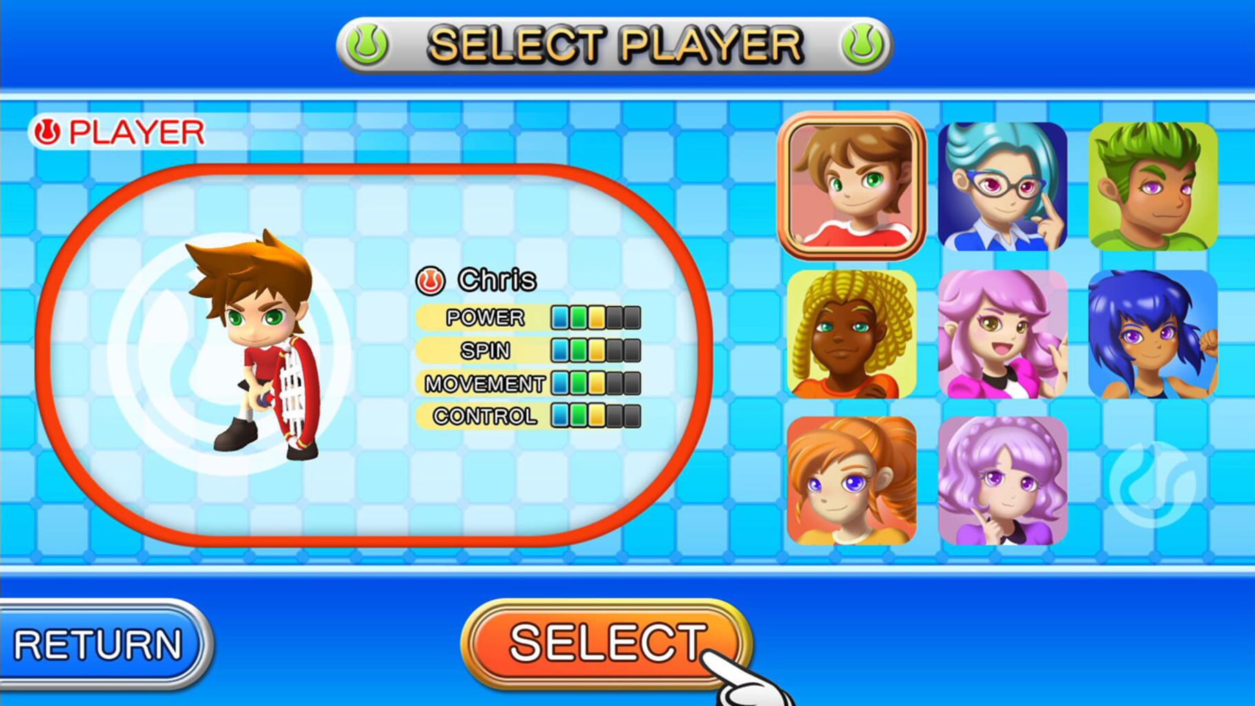 Tennis screenshot