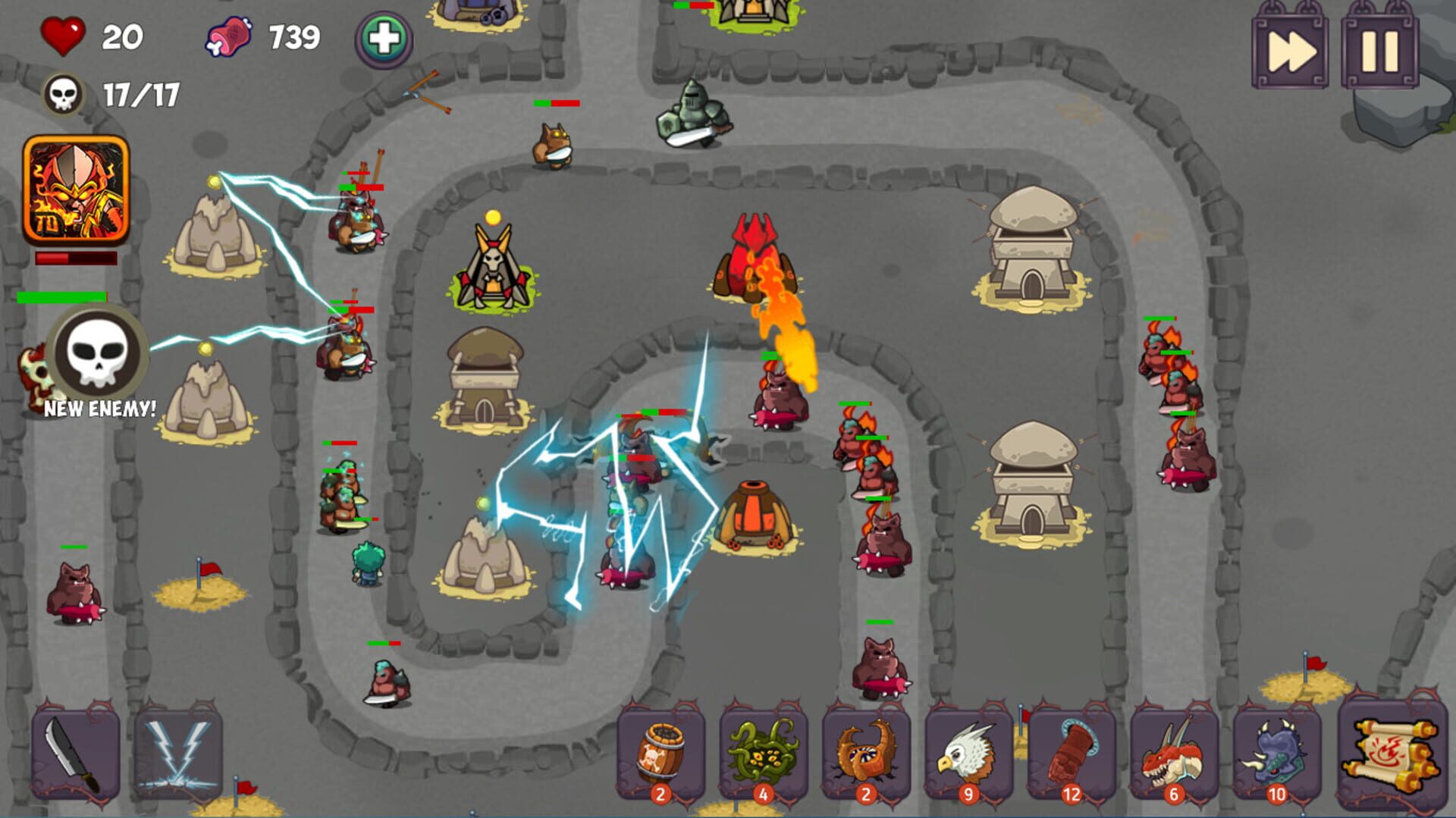 Tower Defense - Fantasy Tower Game - Screenshot