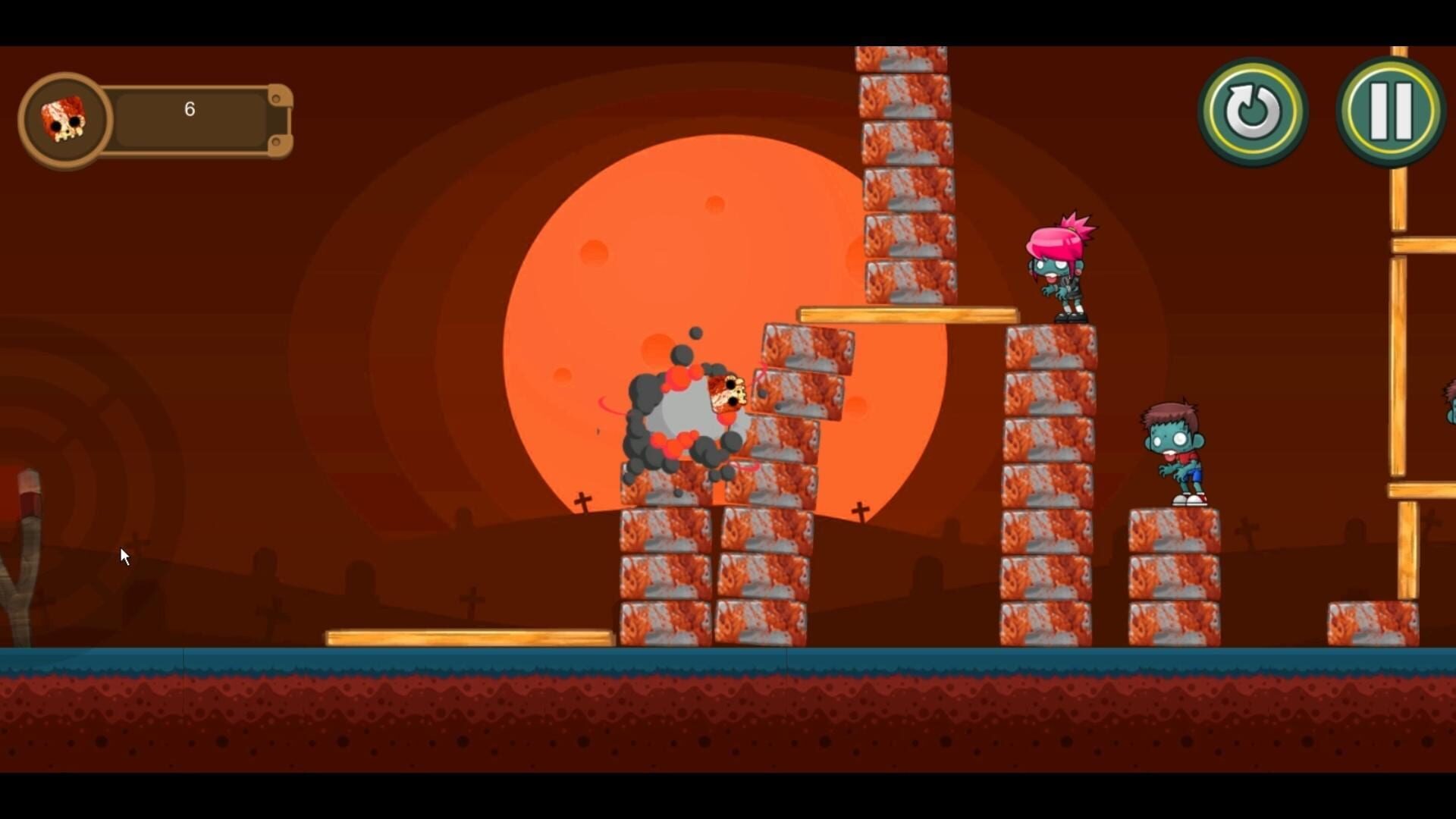 SlingSkull Zombies: The Dawn - Screenshot