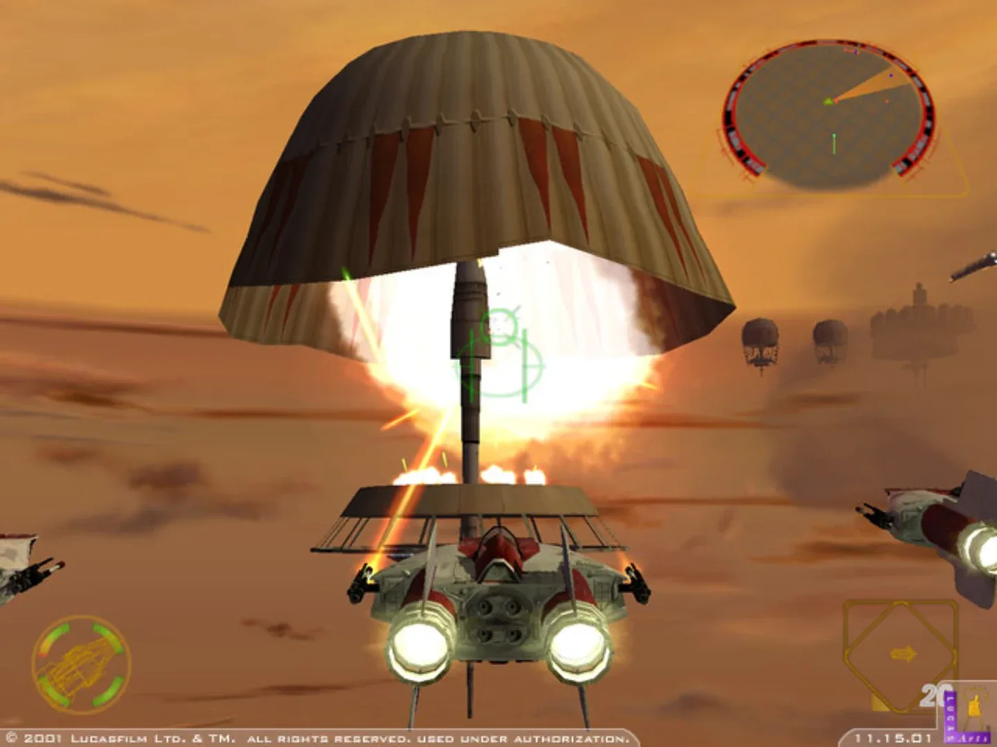 Captura de pantalla - Star Wars: Rogue Squadron II - Rogue Leader