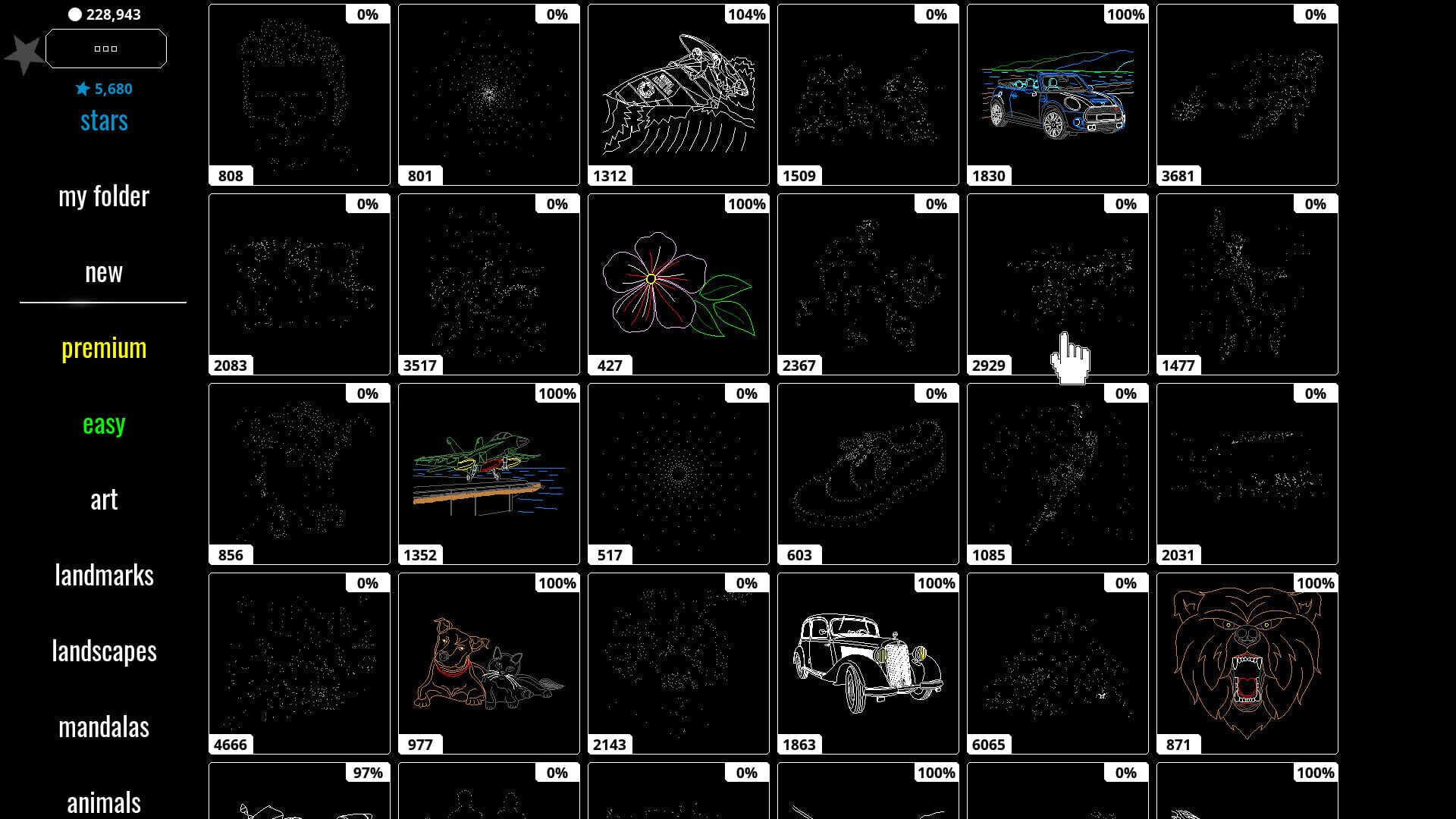 Dot to Dot Puzzles - Screenshot