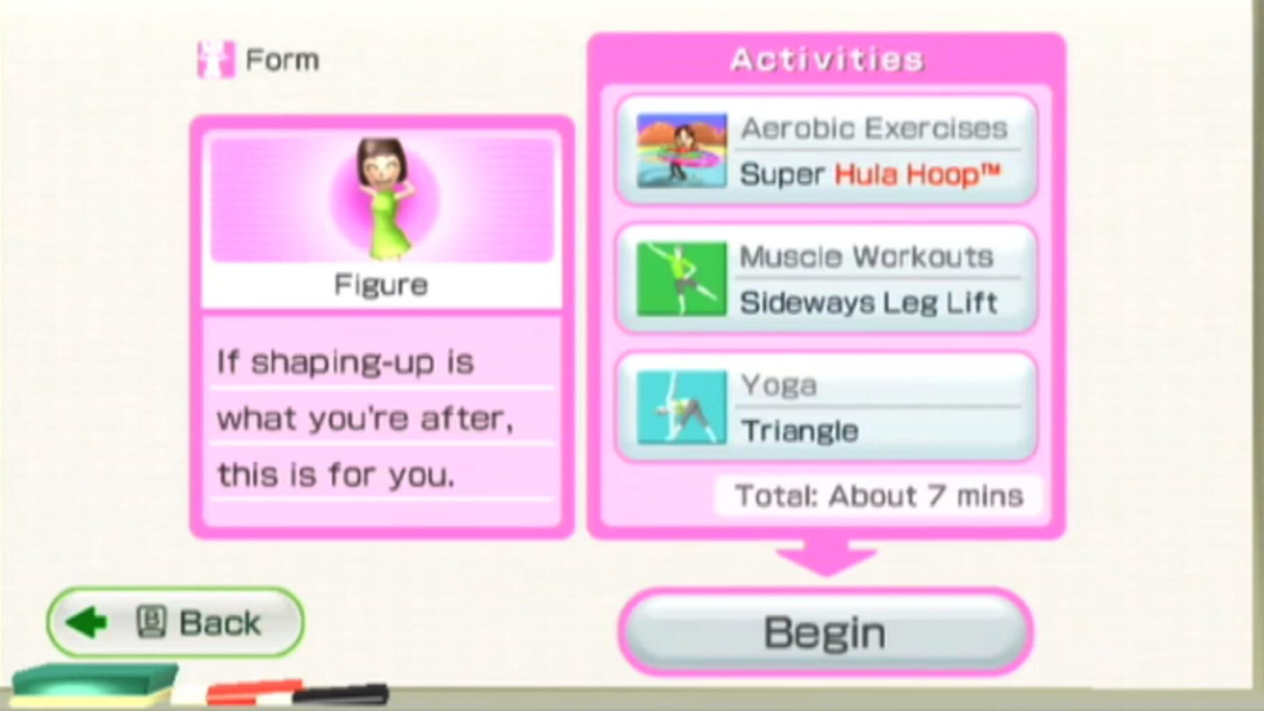 Captura de pantalla - Wii Fit Plus